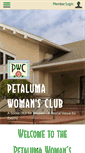 Mobile Screenshot of petalumawomansclub.com