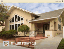 Tablet Screenshot of petalumawomansclub.com